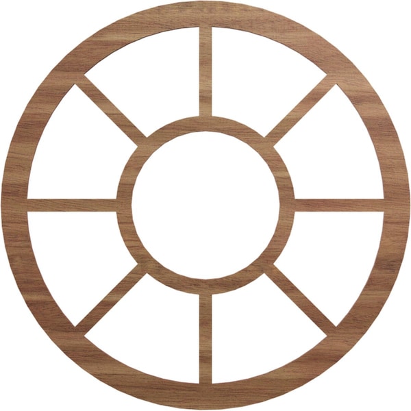 Ekena Millwork Grace Wood Fretwork Pierced Ceiling Medallion, Walnut, 24"OD x 8 3/4"ID x 3/8"T CMWP24X0375GRWA - main